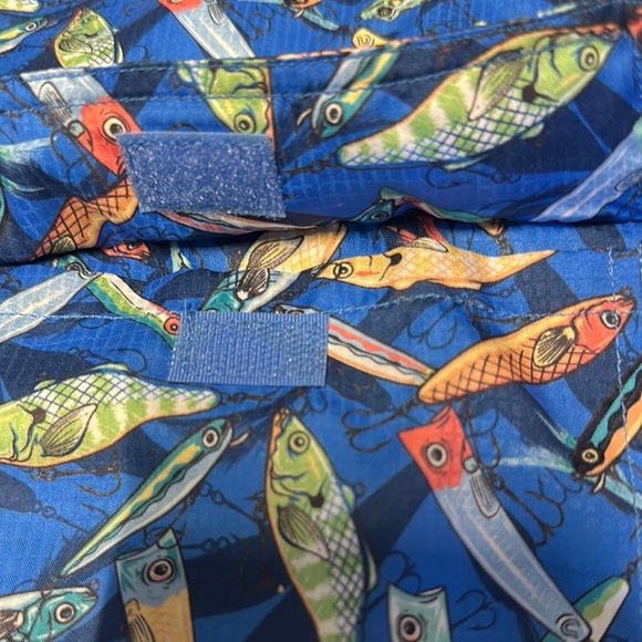 Vibrant Blue and Orange Casual Button Down Shirt - Picture 5 of 12